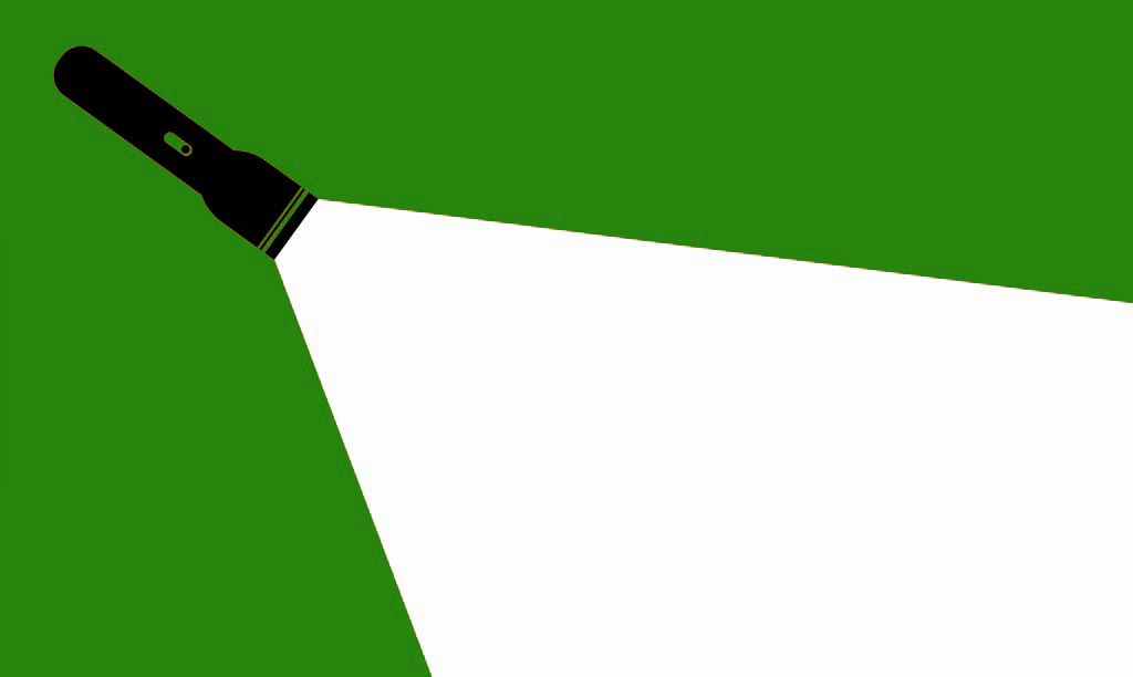 Business Consulting illustration of a Flashlight Banner Shining Bright Light