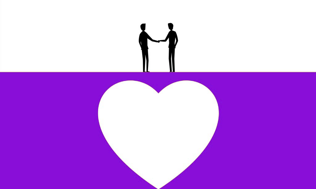 Illustration of business people working together to achieve success