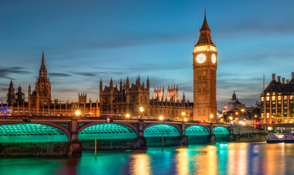 The Houses of Parliament in London